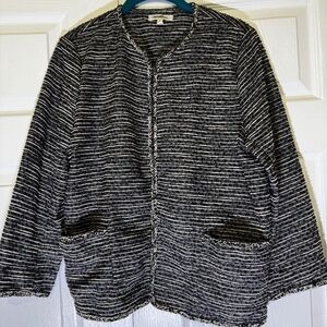 Max Studio Women's Bolero Tweed Blazer Size L